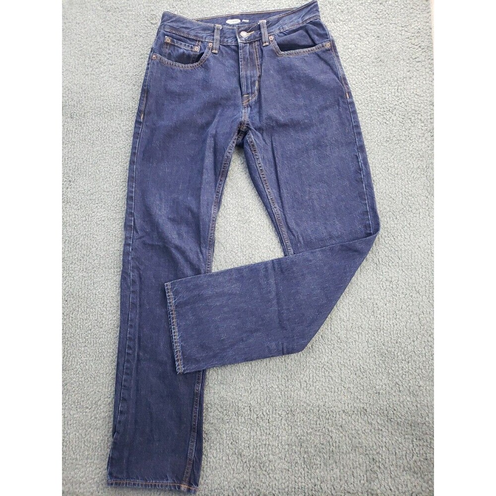 Old Navy Straight Leg Jeans Mens Size 30x32 Dark Wash Blue Denim Cotton